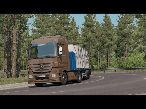 ETS 2 1.36 - Road To The Black Sea DLC - Mercedes Actros MP3 1851 V8 - Trip: Varna - Plovdiv