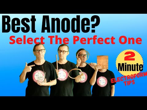 Proper Anode Selection Copper Electroform, No More Guessing, Perfect Choice