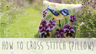 HOW TO CROSS STITCH (PILLOW) • VERVACO