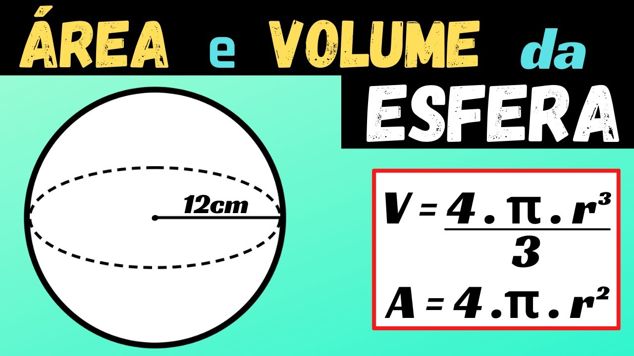 Esfera - Área Superficial e Volume da Esfera