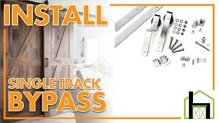 How to Install Homacer Single Track Bypass Sliding Door Hardware Kit