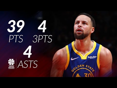 Stephen Curry 39 pts 4 threes 4 asts vs Raptors 25/26 season