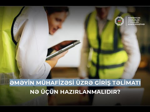 Əməyin mühafizəsi üzrə giriş təlimatı nə üçün hazırlanmalıdır?