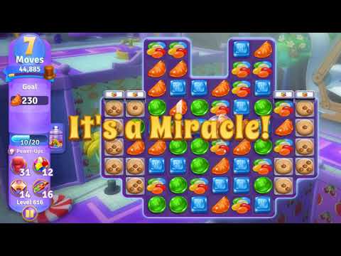 Wonka's World of Candy Level 616 NO BOOSTERS - A S GAMING ✔