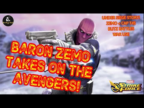 Baron Zemo & Captain America! Under Siege Story, T4 Suggestions, War and Blitz use!