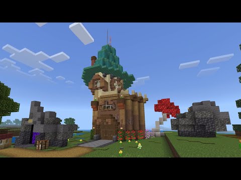 Wizard Tower Build | Timelapse #minecraft #magic