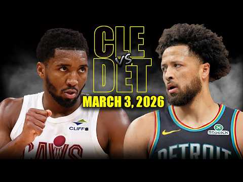 디트로이트 피스톤스 vs 클리블랜드 캐벌리어스 풀 경기 하이라이트 – 2026년 3월 3일 | NBA 시즌
