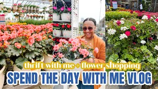 VLOG: DAY IN THE LIFE VLOG | SPEND THE DAY WITH ME | THRIFT SHOPPING WITH ME | SPRING FLORALS