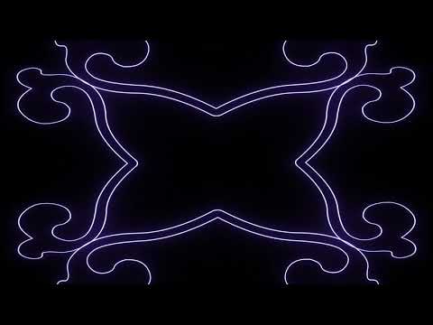 Club Visuals 1068 - Floral Lines Animated Background Loop