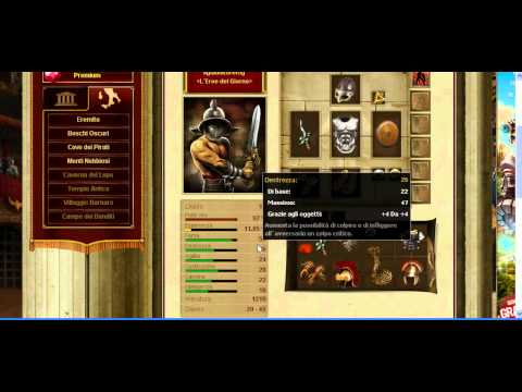 gladiatus il mio personaggio che combatte e vince