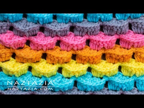 HOW to CROCHET 3D STITCH - for Scarf Blanket Hat and More - Stitchorama by Naztazia