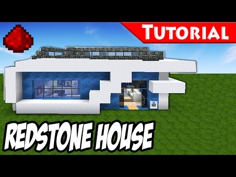 Minecraft: How to Build a Modern Redstone House / Tutorial + DOWNLOAD /