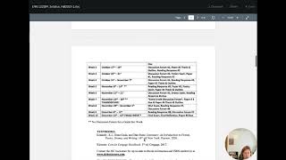 ENG 122 OM [FALL 2021]: Short Semester Module 1 Lecture Video!