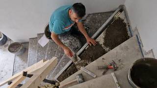 ALMAN SİSTEMİ İLE MERDİVEN MERMER DÖŞEMESİ NASIL YAPILIR? (A'dan Z'ye 