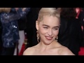 Emilia Clarke Wear A Beautiful Floral Dress