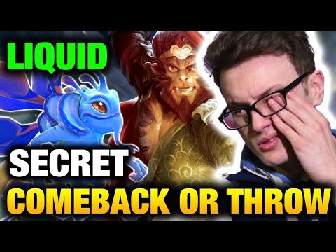 Liquid VS Secret - Another Comeback Or Throw? Miracle Instance Stun Monkey King Dota 2