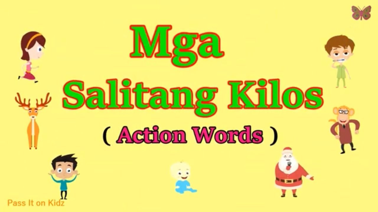 Mga Salitang Kilos | Pandiwa | Action Words | With English sub title