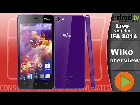 Wiko Highway Signs im IFA 2014 Interview [GER]