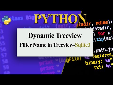Python Tree view || with sqlite3 as Database
