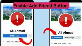 How to fix add friend button not showing on facebook