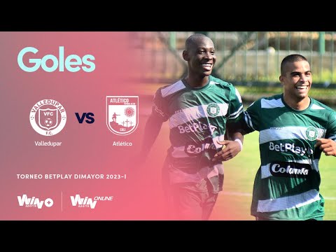 Valledupar vs Atlético FC (goles) | Torneo BetPlay DImayor 2023-I | Fecha 7
