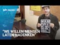 Postermaker verspreidt zijn boodschap: "Weer durven is het nieuwe normaal?"