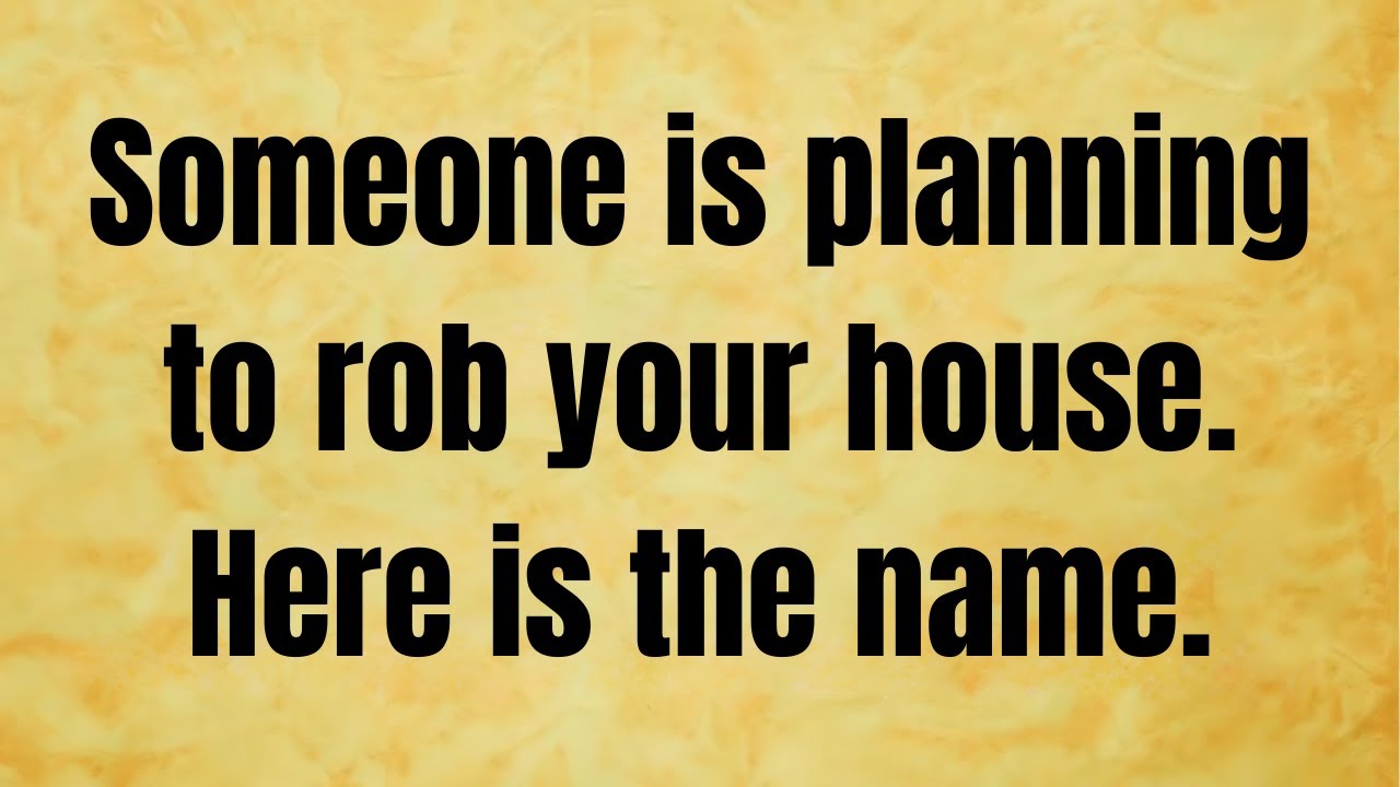 🔴 Someone is planning to rob your house. Here is the name.. | God message today | God Says