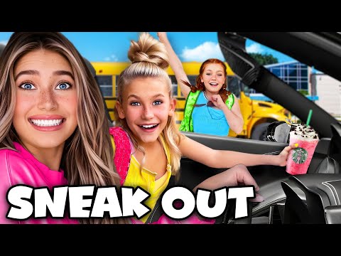 SNEAKiNG My SiSTERS OUT of SCHOOL! *we got caught*