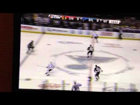 Black hawks goal in the first twelve seconds