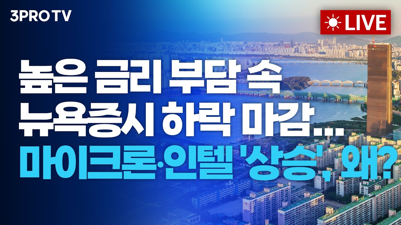 높은 금리 부담 속 뉴욕증시 하락 마감...마이크론·인텔 '상승', 왜?_26.05.20 | 여도은, 박명석, 김효진 [월스