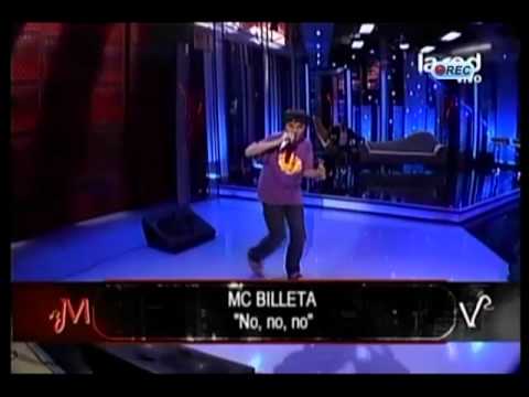 MC Billeta interpreta su máximo hit: "No, no, no"