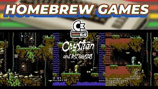 New Commodore 64 Game - Crystian and the Lost Crystals