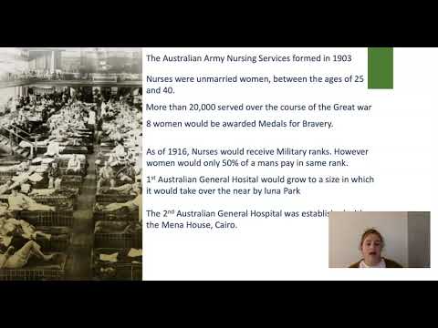 FV9HICT419 Australia's Women at War 1914-18 (Ms Brinsmead's Video) 2019 T4