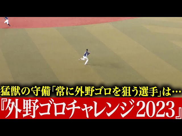 【獰猛な守備】油断大敵…『外野ゴロチャレンジ2023』【野獣の如く】