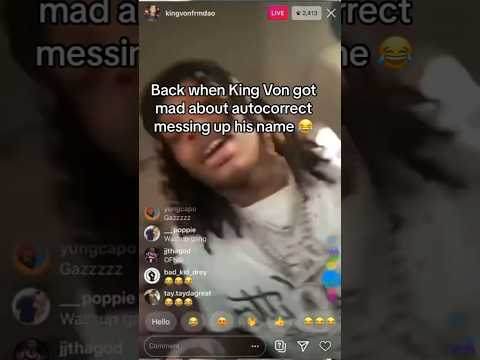 King Von Gets Mad cause People Keep Calling Him King Con 🤣🤷‍♂️