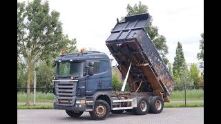 شاحنة قلابة Scania R500 V8 6X4 FULL STEEL BIG AXLES RETARDER EURO 3 | صورة 4 - Autoline
