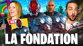 ON DEBLOQUE LE SKIN LEGENDAIRE SECRET LA FONDATION ( THE ROCK ) ! FORTNITE DUO FR