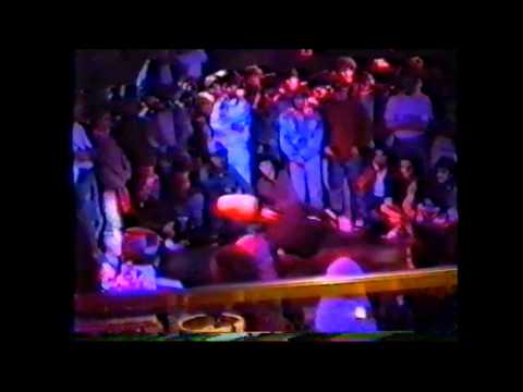 B-boy Swiftrock (Battle Squad) rocking at the Snoopy Jam Berlin 1988