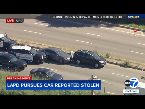 Police chase alleged stolen vehicle near Lincoln Heights