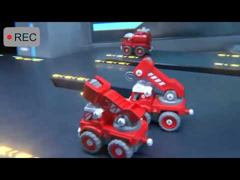 Робот конструктор 5в1, 5 машин пожарной техники трансформируются в робота, отвертка