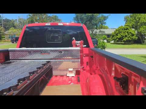 F-250 long bed DECKED system with DEEZEE transfer tank and FILL-RITE pump. Dry Fit.