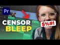 How To CENSOR Beep Out Words In Adobe Premiere Pro