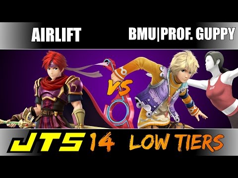 JTS 14 Low Tiers Airlift (Roy) vs BMU|Professor Guppy (Wii Fit Trainers, Shulk) Losers Quarterfinals