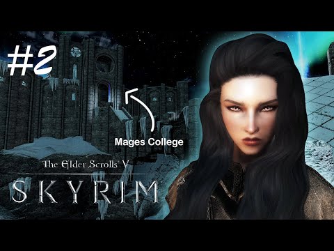 FIRST CLASS AT THE COLLEGE OF WINTERHOLD- #2| MODDED SKYRIM SE