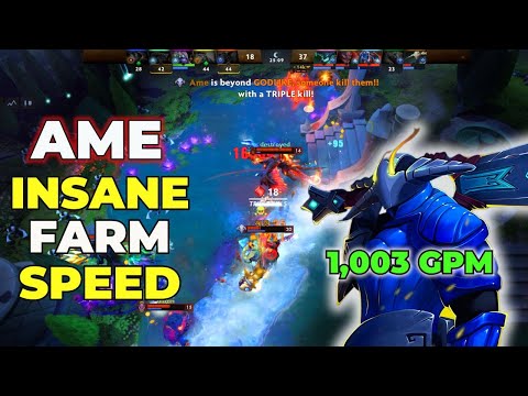 AME’s INSANE 1,003 GPM Sven DESTROYS 14K MMR Match | INSANE Farm Speed | Dota 2 7.38b