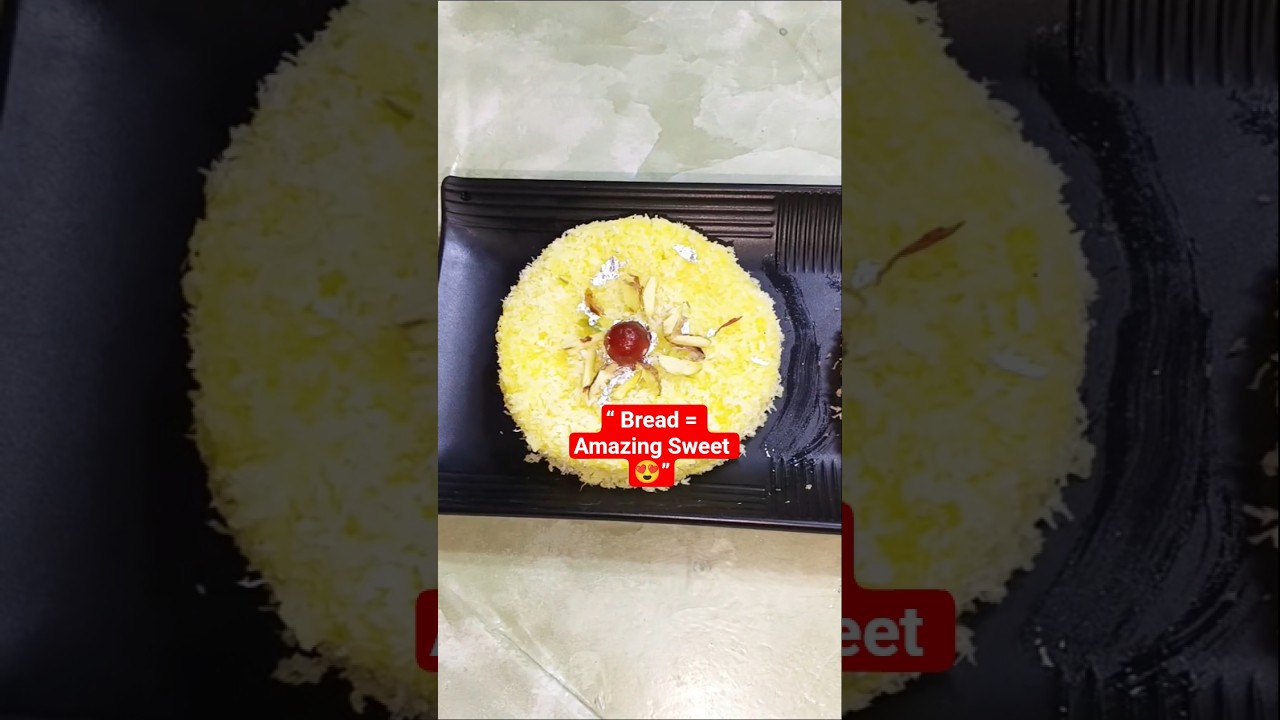 ⭐《🌀 Round Bread Sweet – Viral Sweet Magic 😍🍮》#trending #sweet #shorts