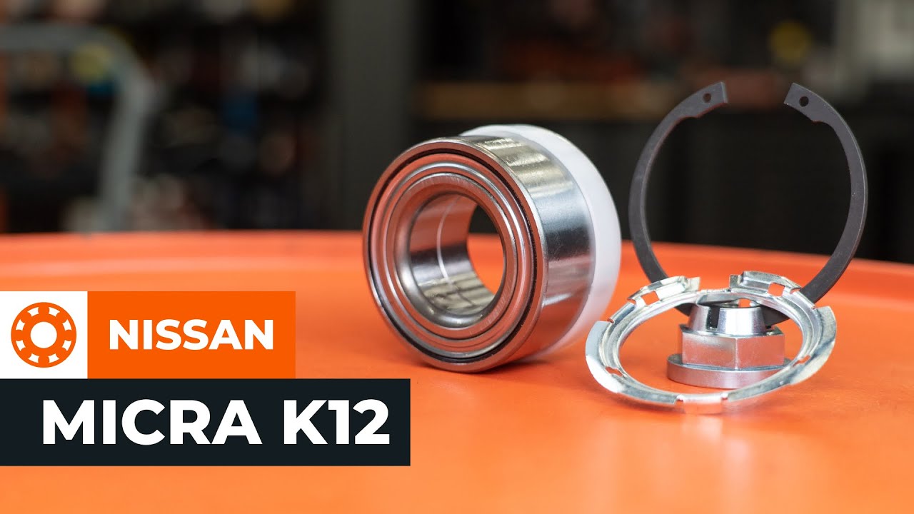 Πώς να αλλάξετε ρουλεμάν τροχού εμπρός σε Nissan Micra K12 - Οδηγίες αντικατάστασης