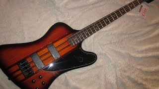 Video thumbnail for Epiphone Thunderbird Pro IV Bass Vintage Sunburst review by trever pitts