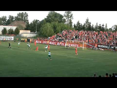 Pelikan Łowicz - Widzew Łódź - 0:3 - Bramka Daniela Mąki