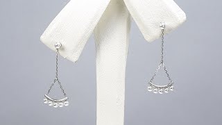 Pt950 アコヤ無調色ベビーパール ピアス